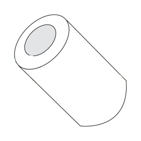 3/16" OD Round Spacers / #4 x 5/8" / Nylon/Outer Diameter: 3/16" / Hole Size: #4 / Length: 5/8" (Carton: 1,000 pcs)